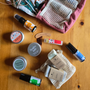 Trousse de toilette rando et bivouac avec savons solides biodégradables, kit de soins compact pour le sac à dos, Savonnerie Elise